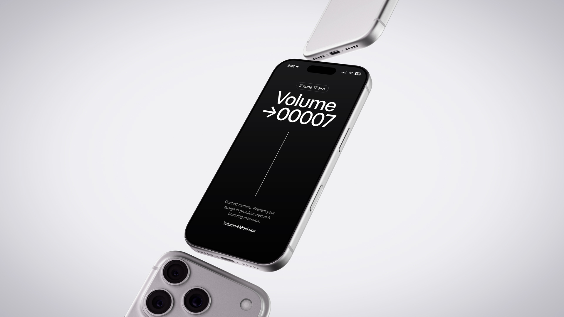 Minimalistic iPhone 17 Pro on White Background 5