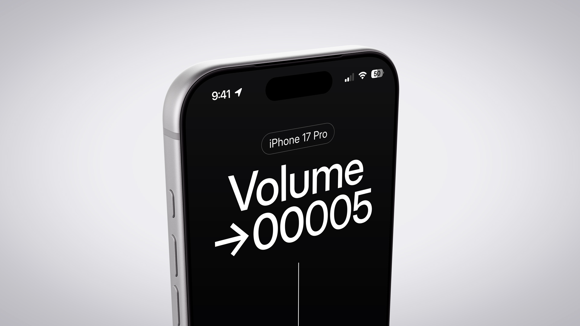 Minimalistic iPhone 17 Pro on White Background 9