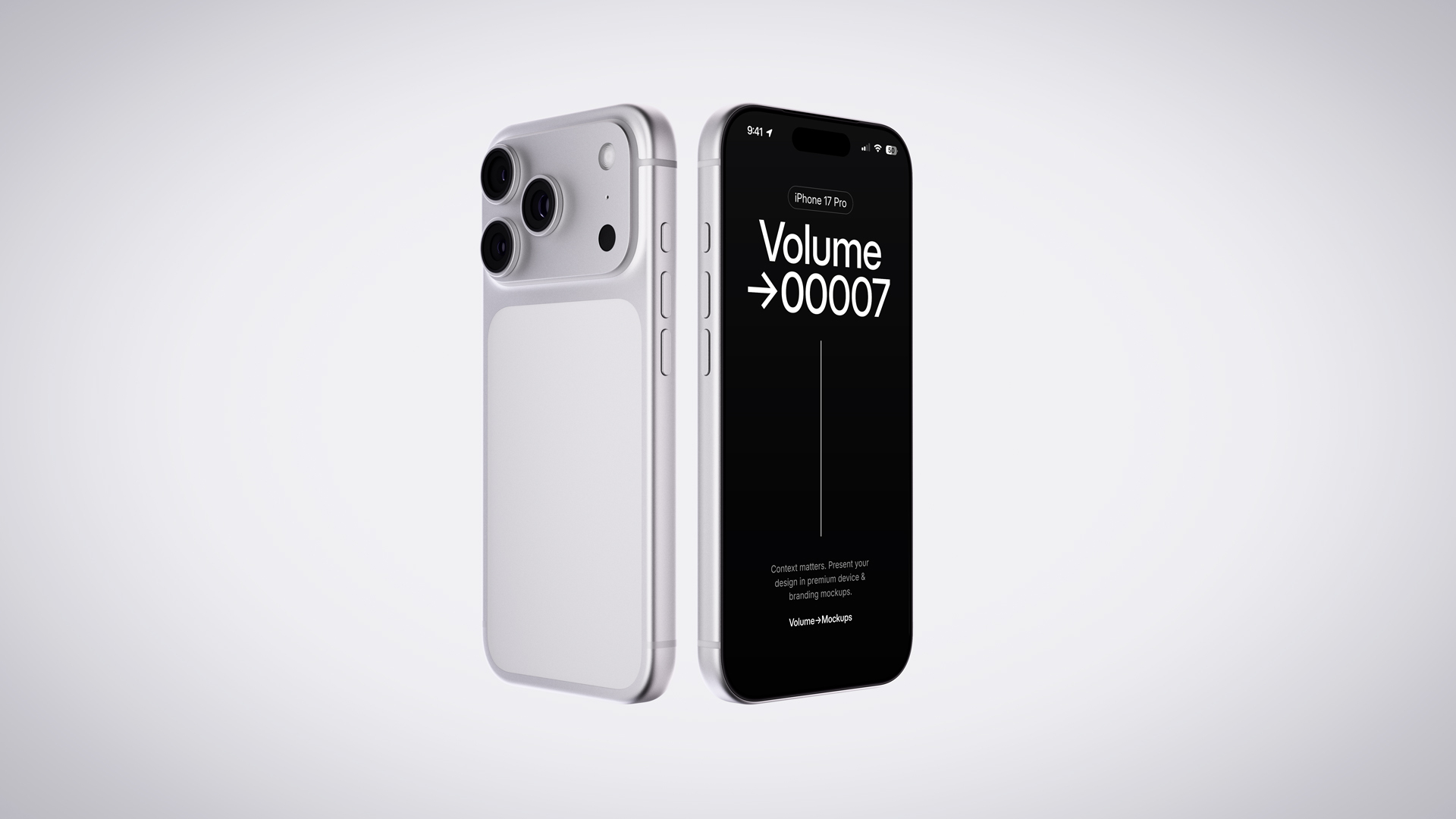 Minimalistic iPhone 17 Pro on White Background 1