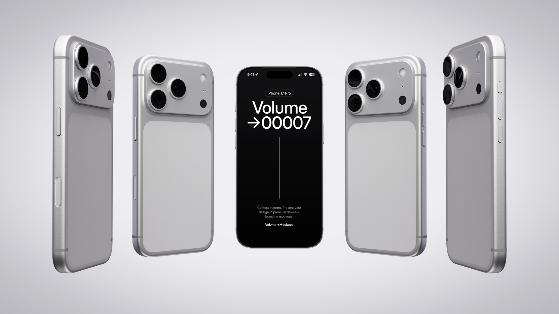 Minimalistic iPhone 17 Pro on White Background 2