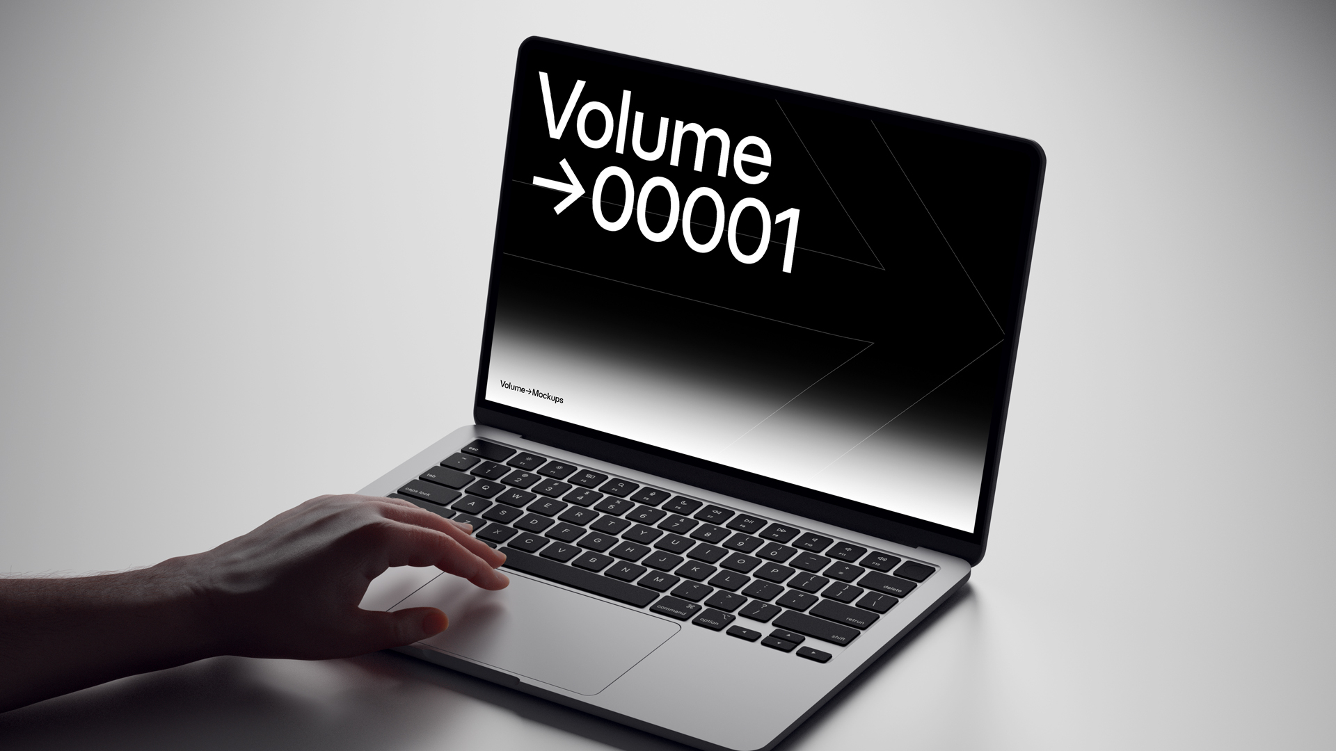 MacBook Mockups in Hands 8