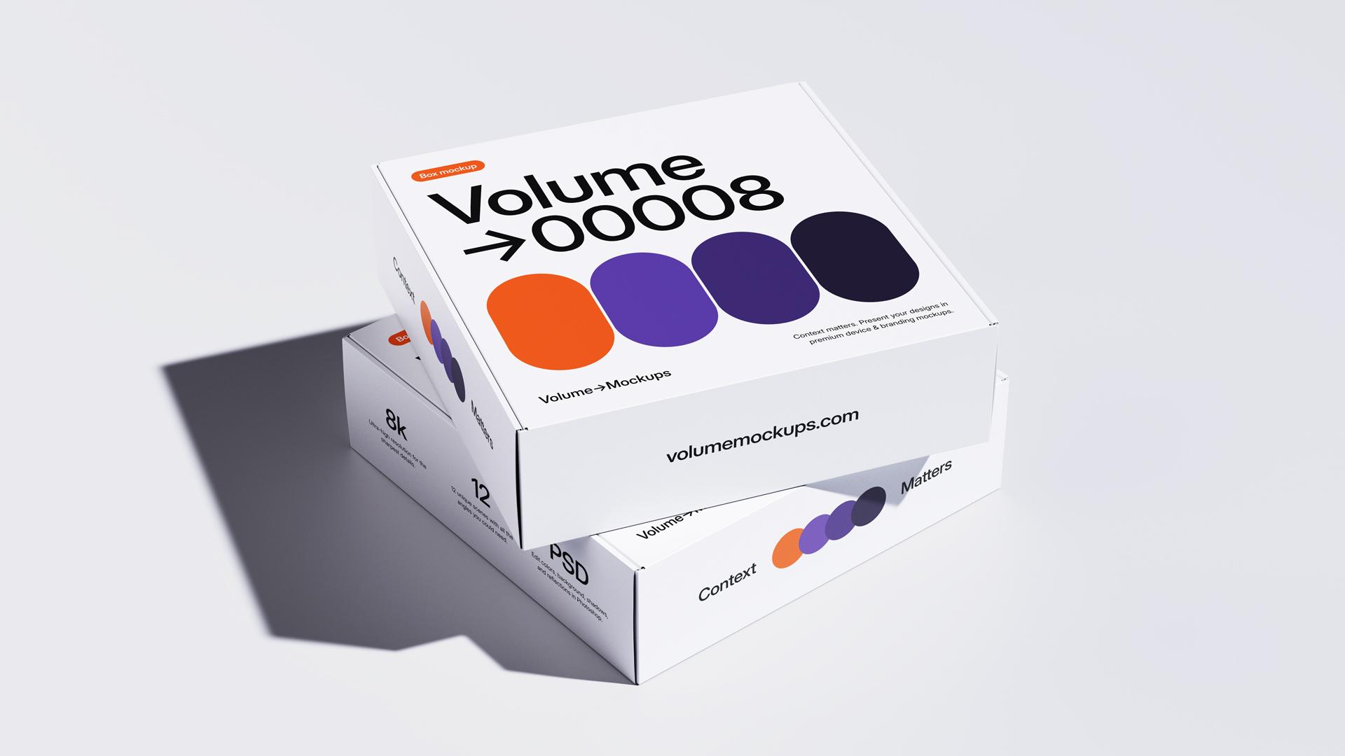 Packaging Box Mockups scene 1
