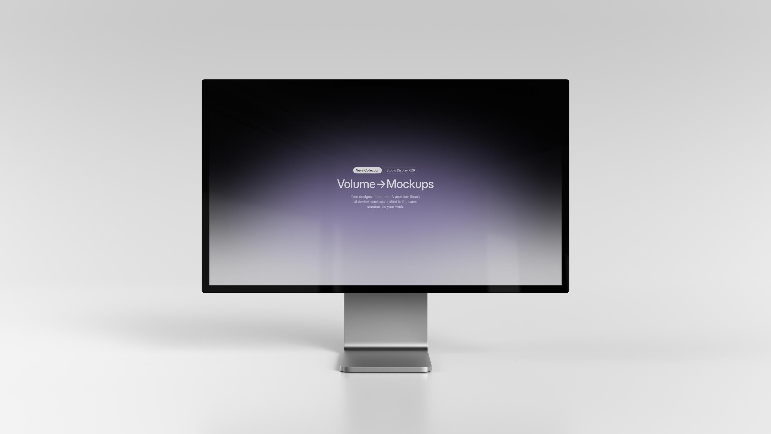 Neva Collection Studio Display XDR Mockups scene 1