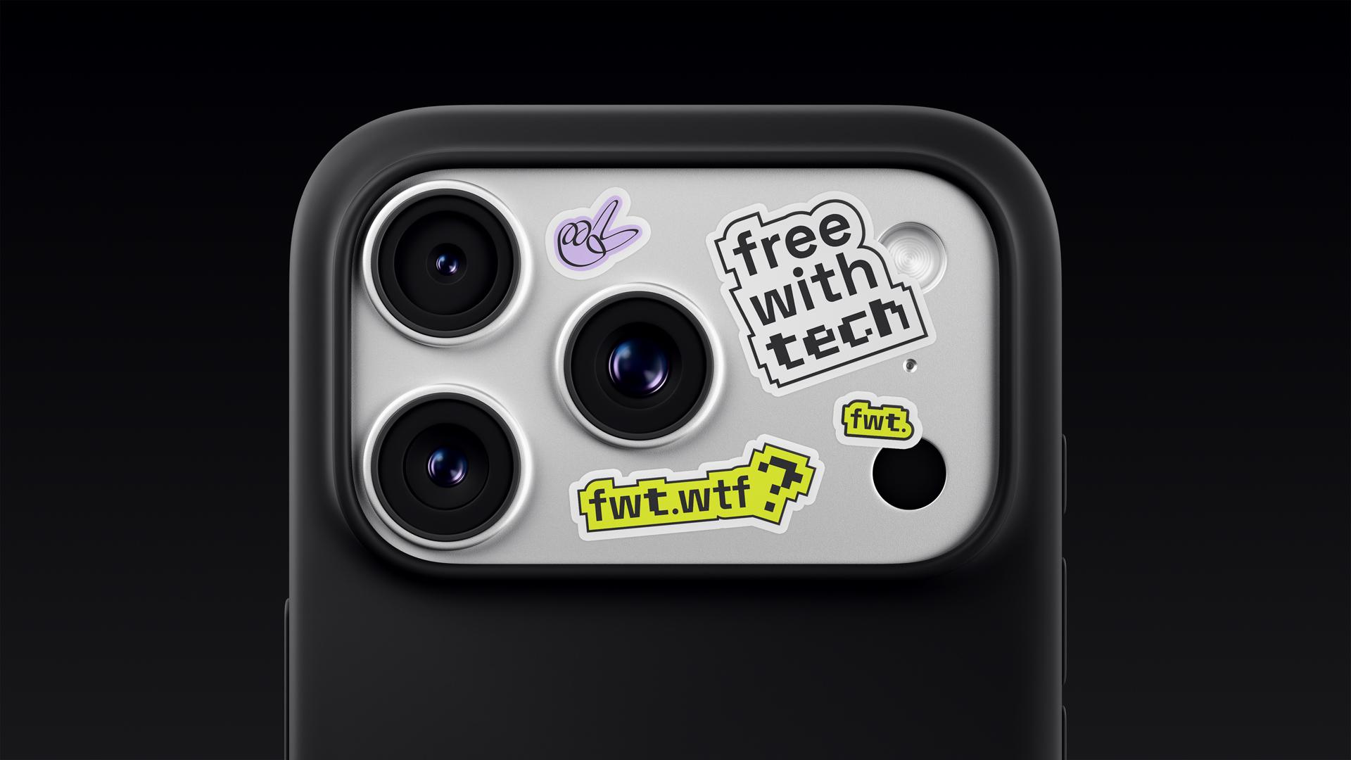 iPhone 17 Pro Camera Sticker Mockups scene 10