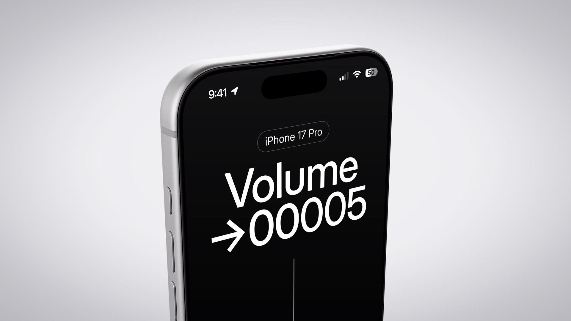 Minimalistic iPhone 17 Pro on White Background scene 10