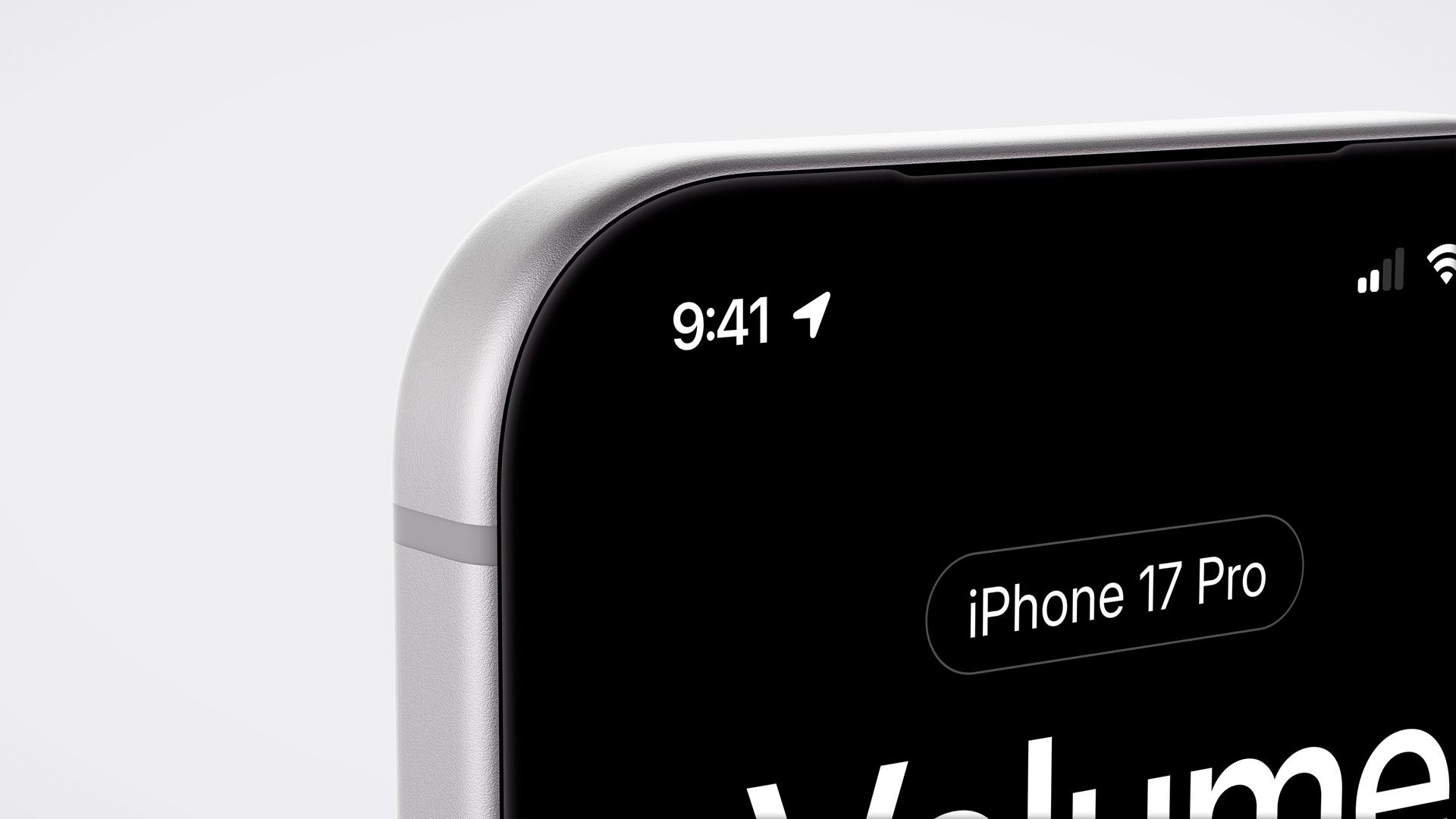 Minimalistic iPhone 17 Pro on White Background scene 11