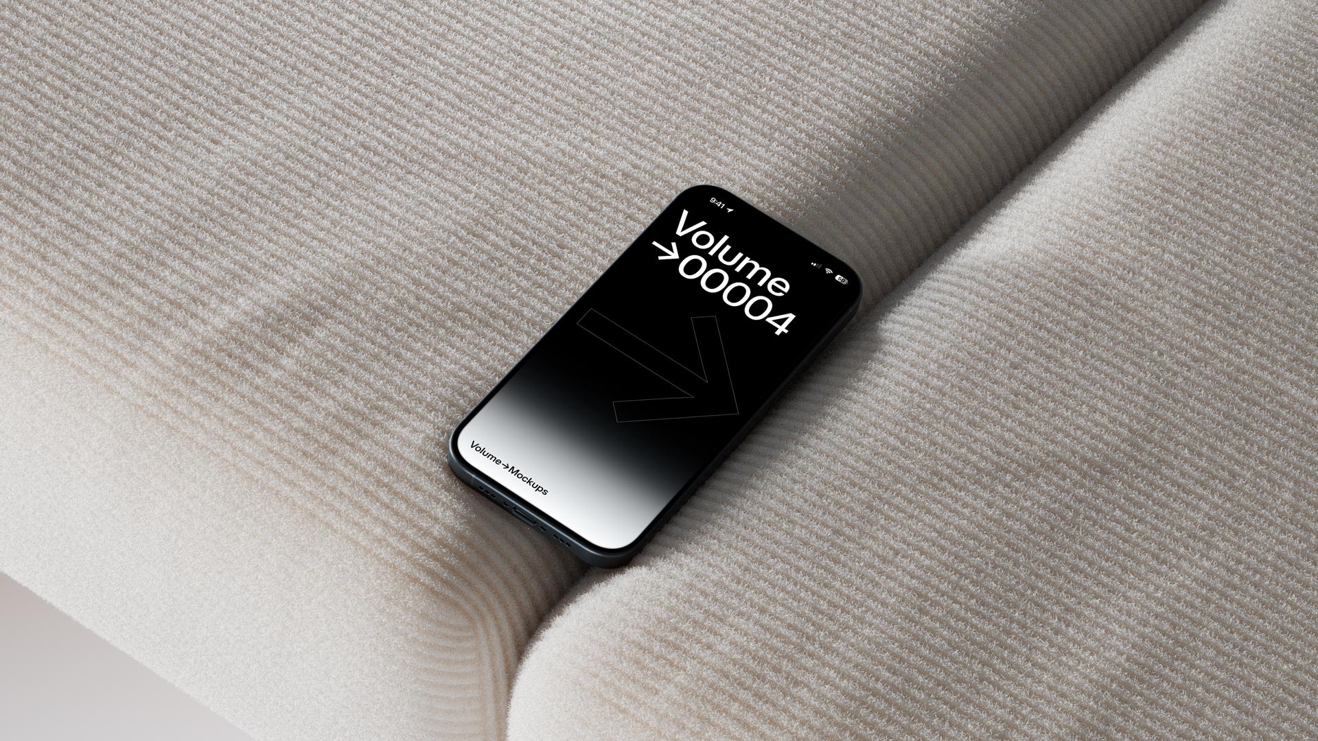 iPhone & MacBook Mockups On a Sofa scene 11