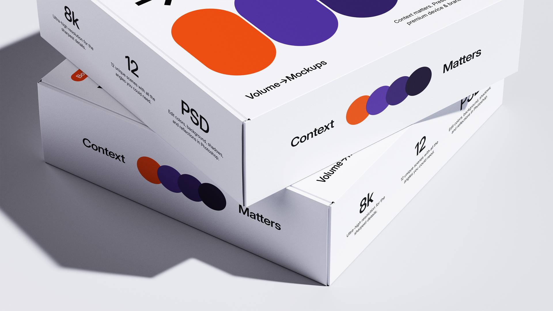 Packaging Box Mockups scene 12