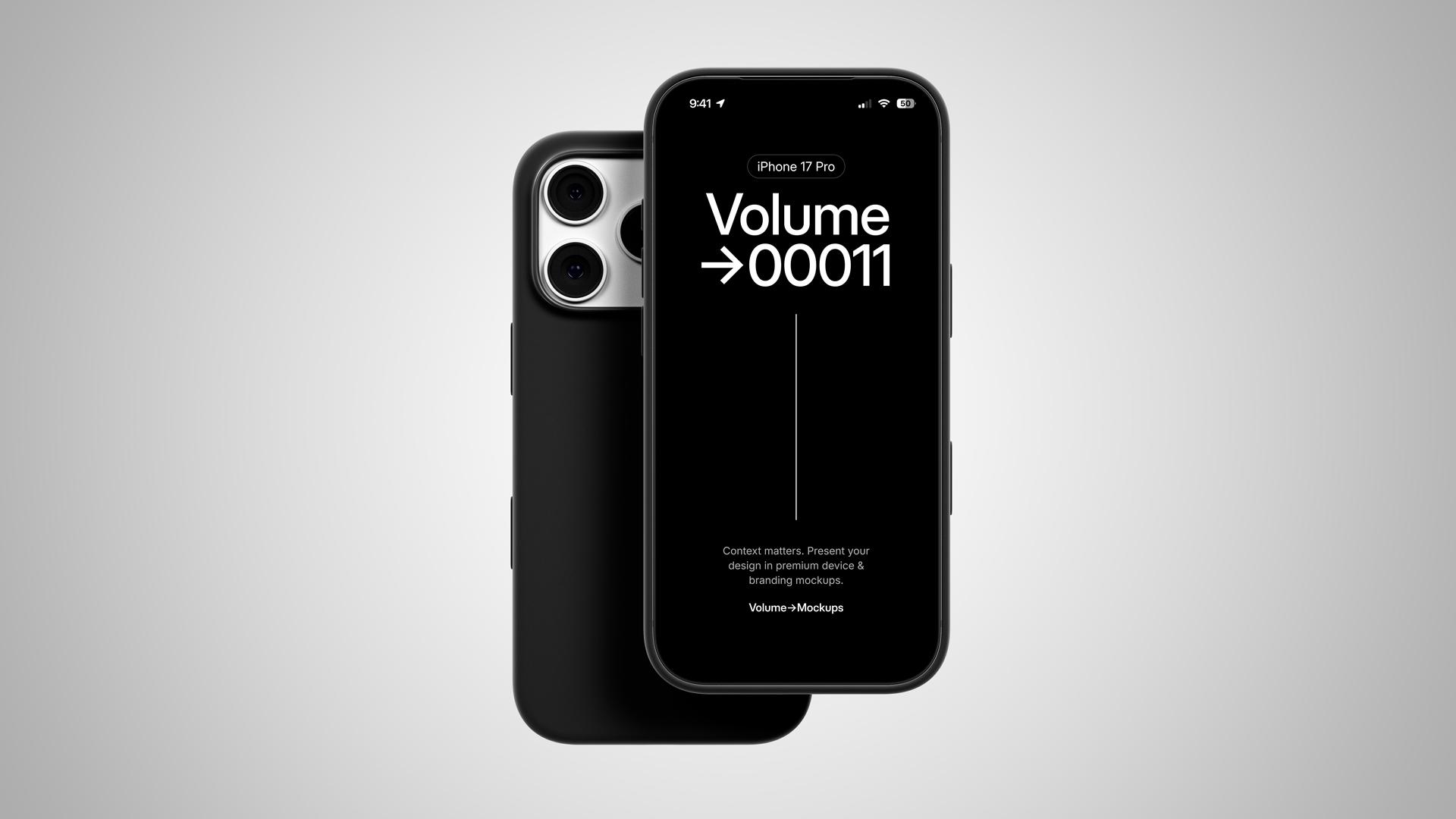 iPhone 17 Pro Silicone Case Mockups scene 2