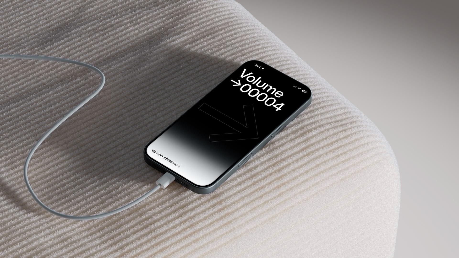 iPhone & MacBook Mockups On a Sofa scene 3