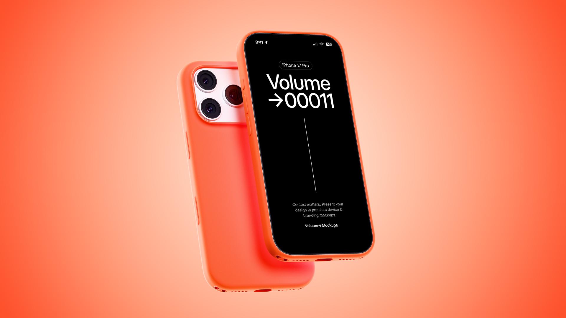 iPhone 17 Pro Silicone Case Mockups scene 4