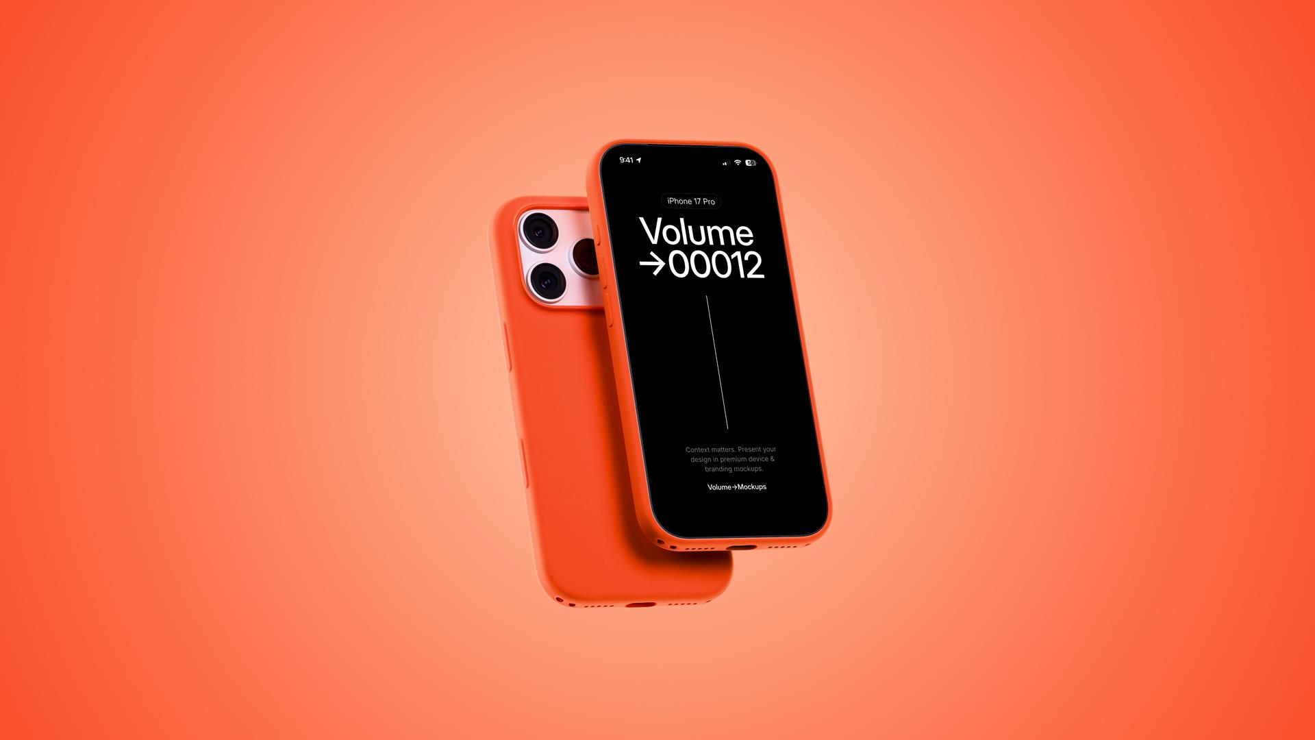 Animated Silicone Case iPhone 17 Pro Mockups scene 5