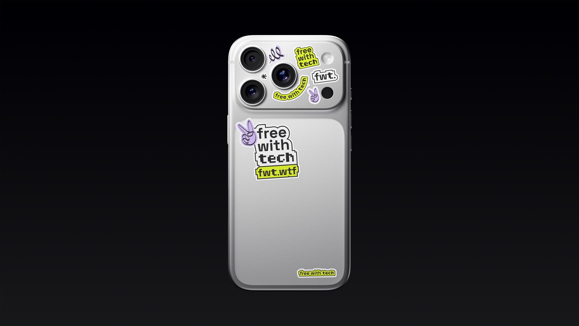 iPhone 17 Pro Camera Sticker Mockups scene 6