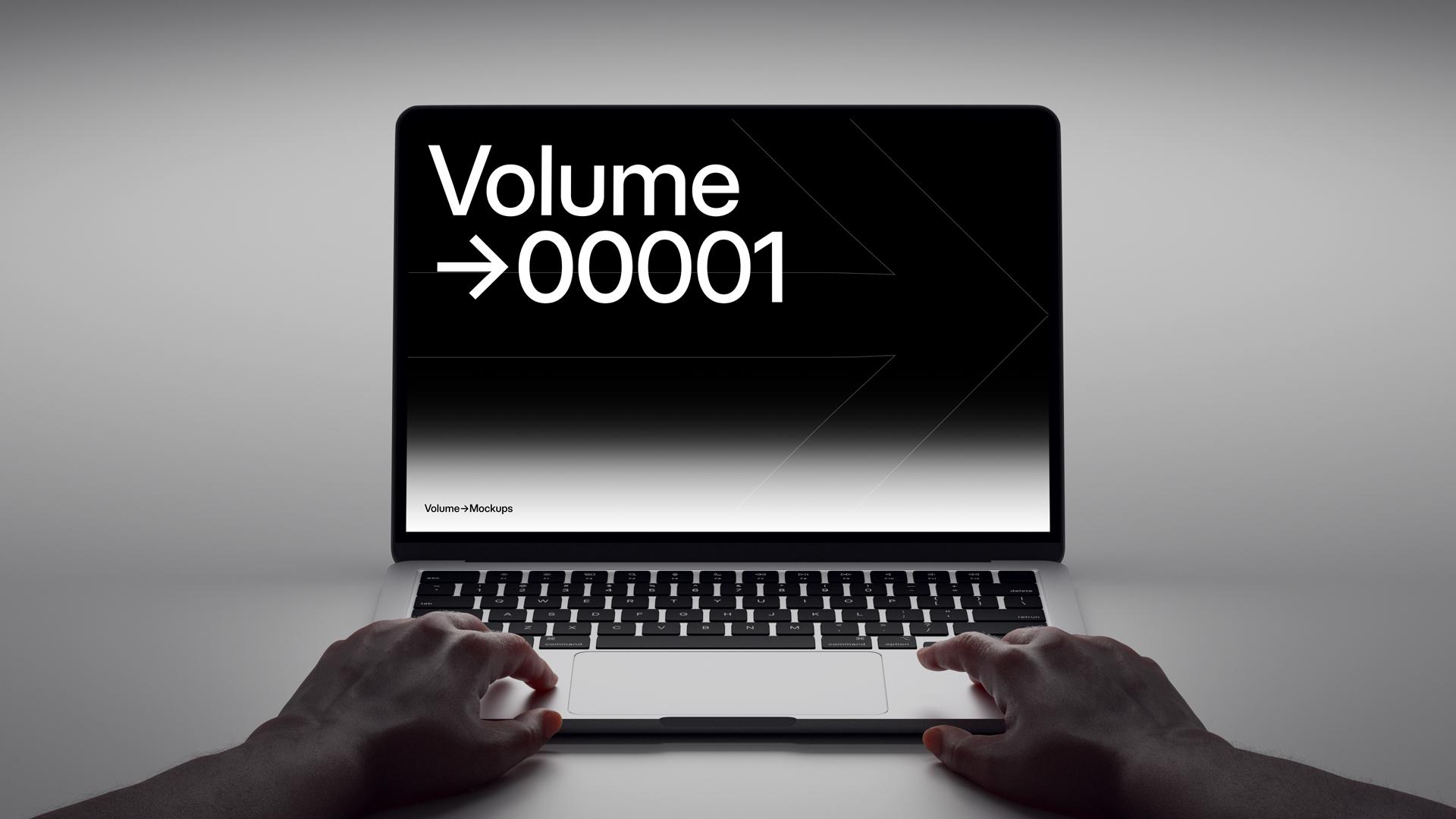 MacBook Mockups in Hands scene 7