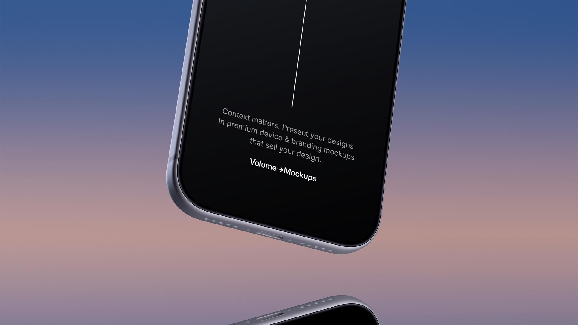 iPhone 17 Pro And Macbook Air Mockups at Dusk scene 8