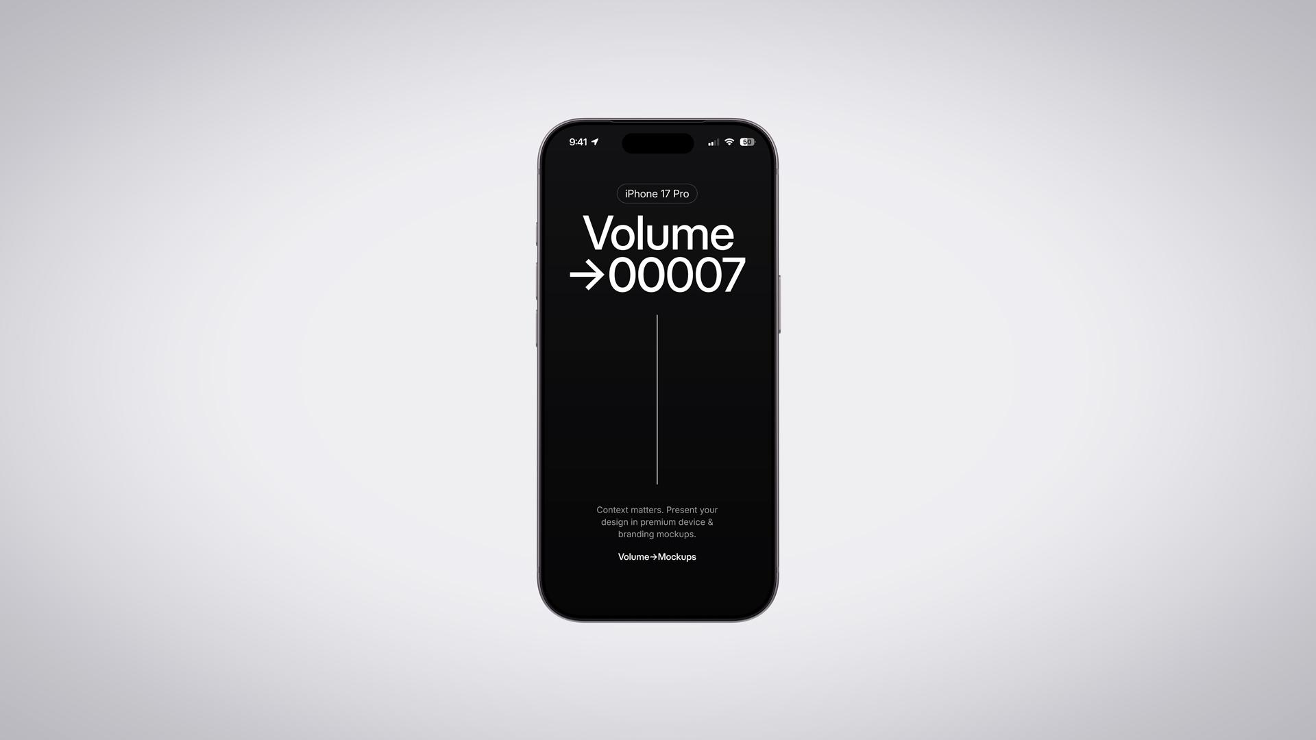 Minimalistic iPhone 17 Pro on White Background scene 8