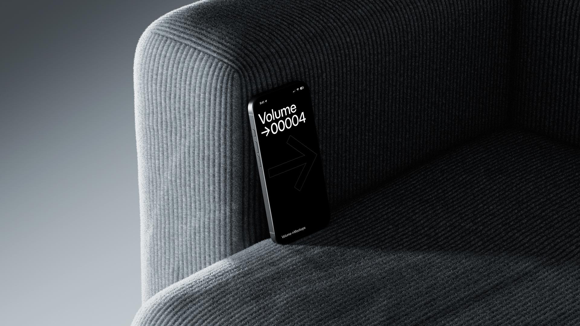 iPhone & MacBook Mockups On a Sofa scene 8