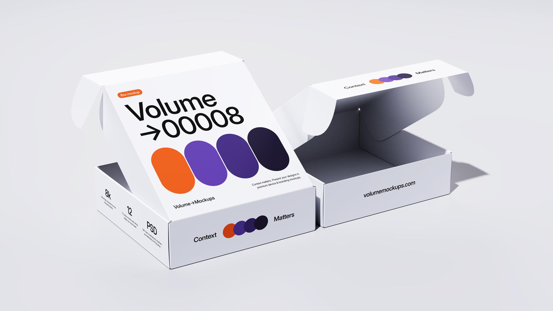 Packaging Box Mockups scene 9