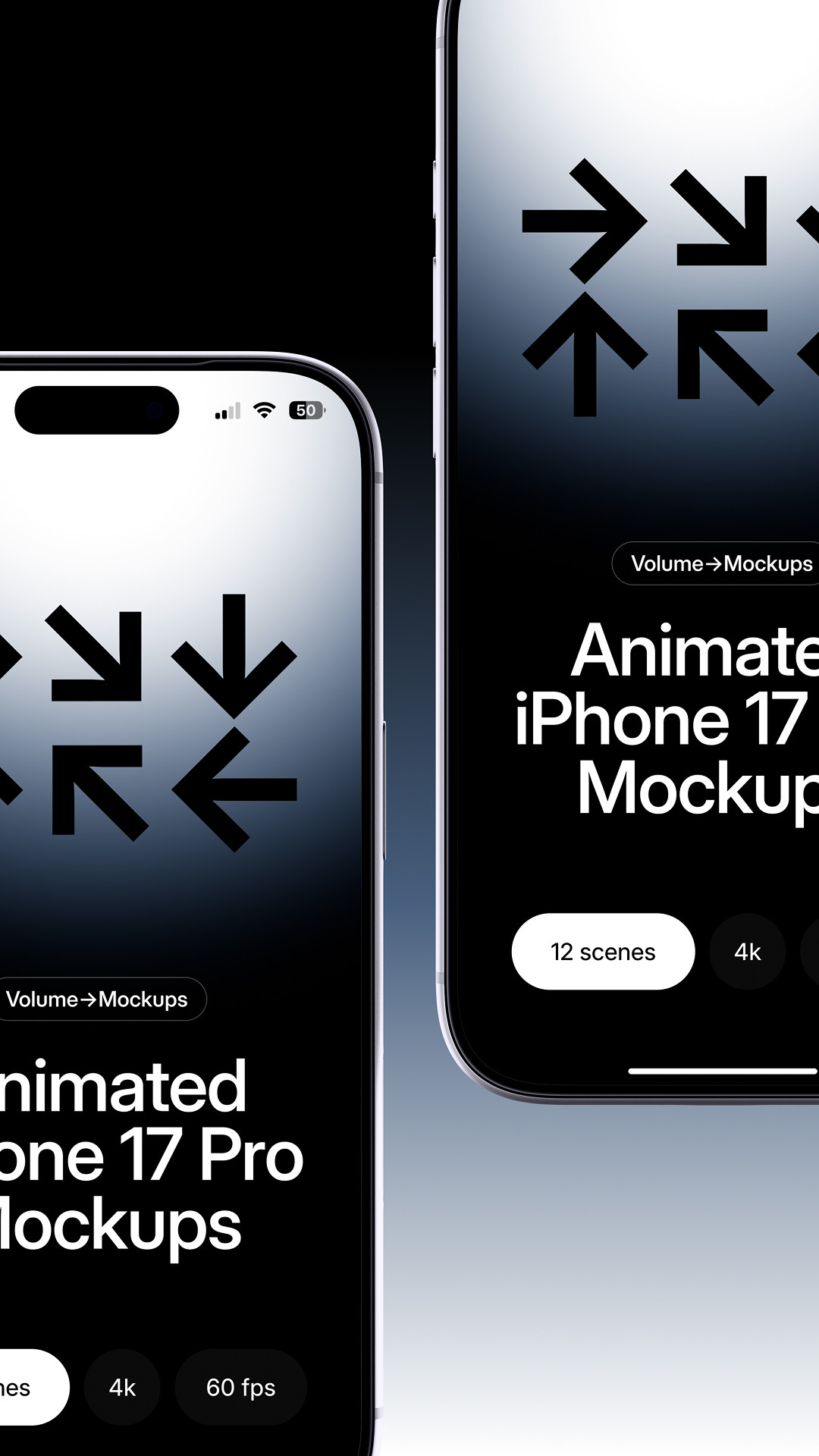 Animated Reels iPhone 17 Pro on Gradient Background video 11