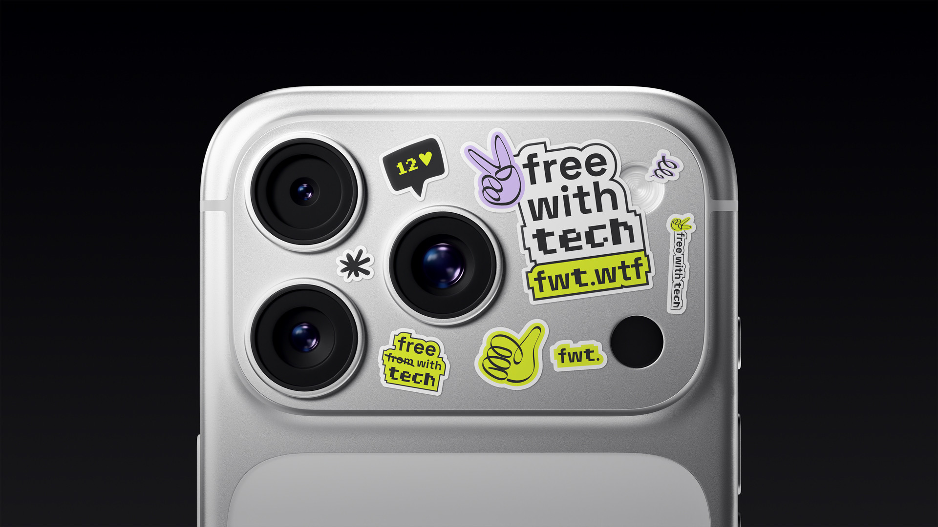 iPhone 17 Pro Camera Sticker Mockups 4