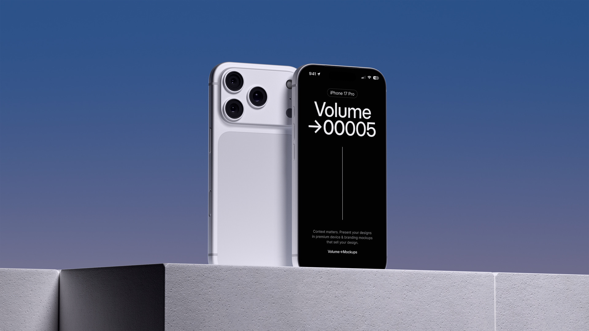iPhone 17 Pro And Macbook Air Mockups at Dusk